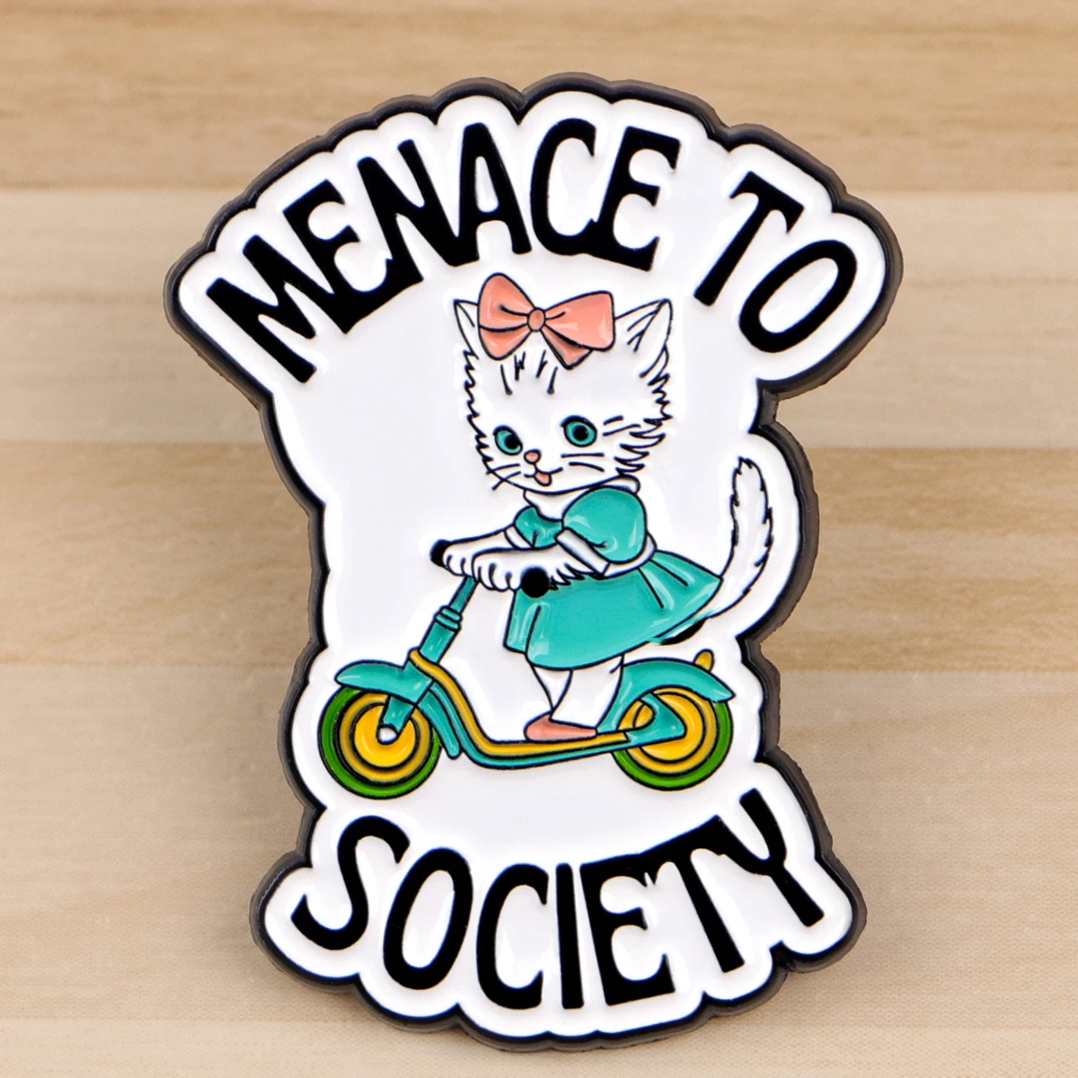 

Cartoon Cat Enamel Pin Social Quotes Badges on Backpack Women's Brooches Hat Lapel Pins Cosplay Accessories Toys Gifts