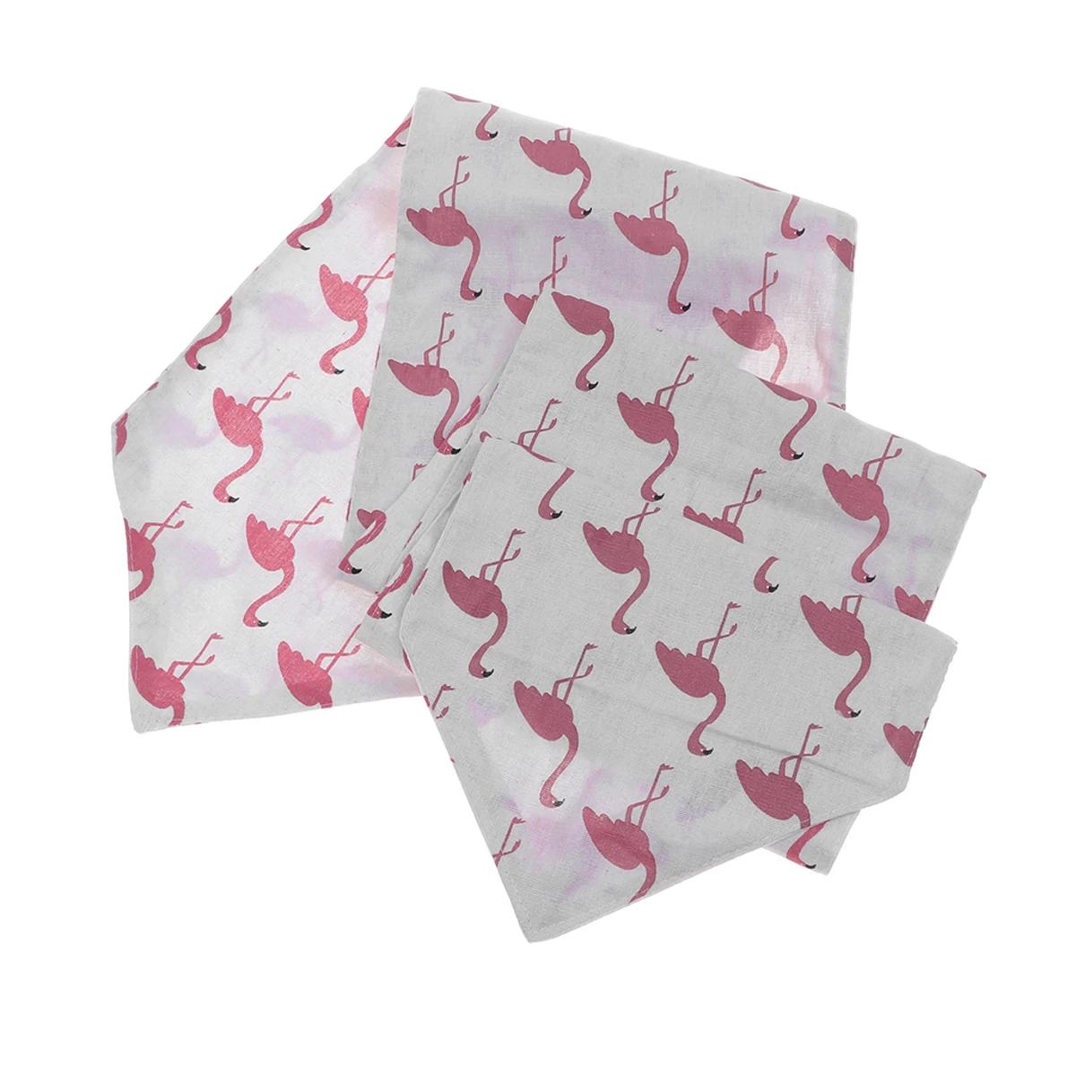 

Cotton and Linen Table Runner Tropical Flamingo Table Runner with Tassels for Spring Summer Wedding Party Birthday Party Hawaii