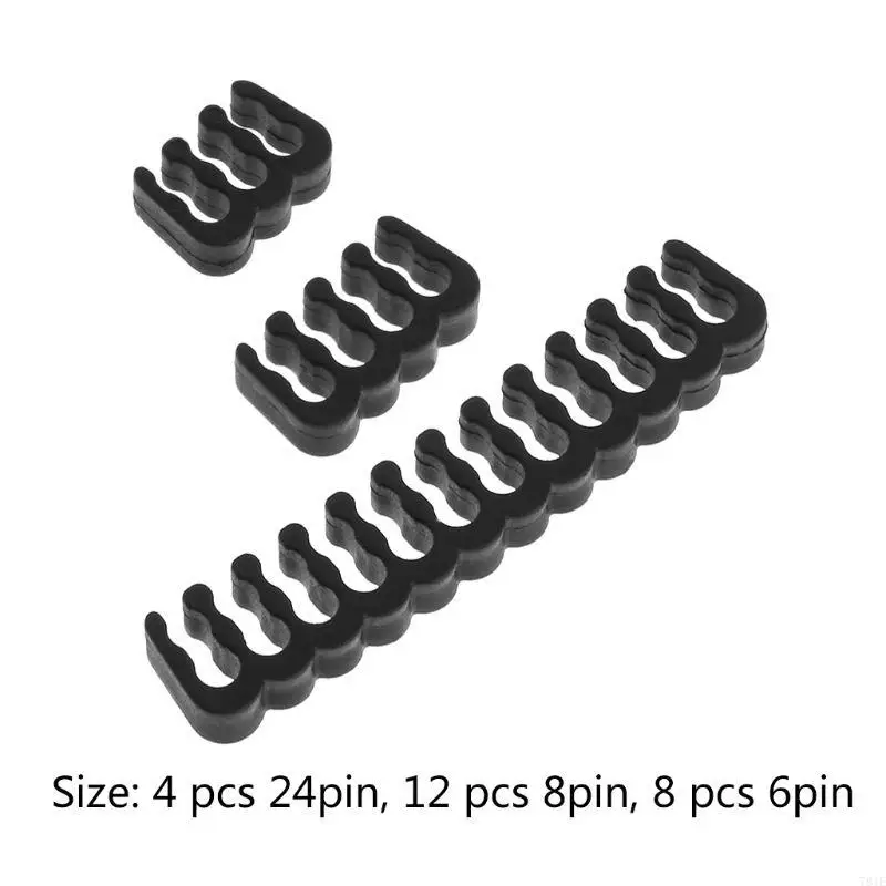 781e 4 x 24 pin, 12 x 8-pin, 8 x Pin estensione Cavo pettinatura Cavo Gestione (24pc)