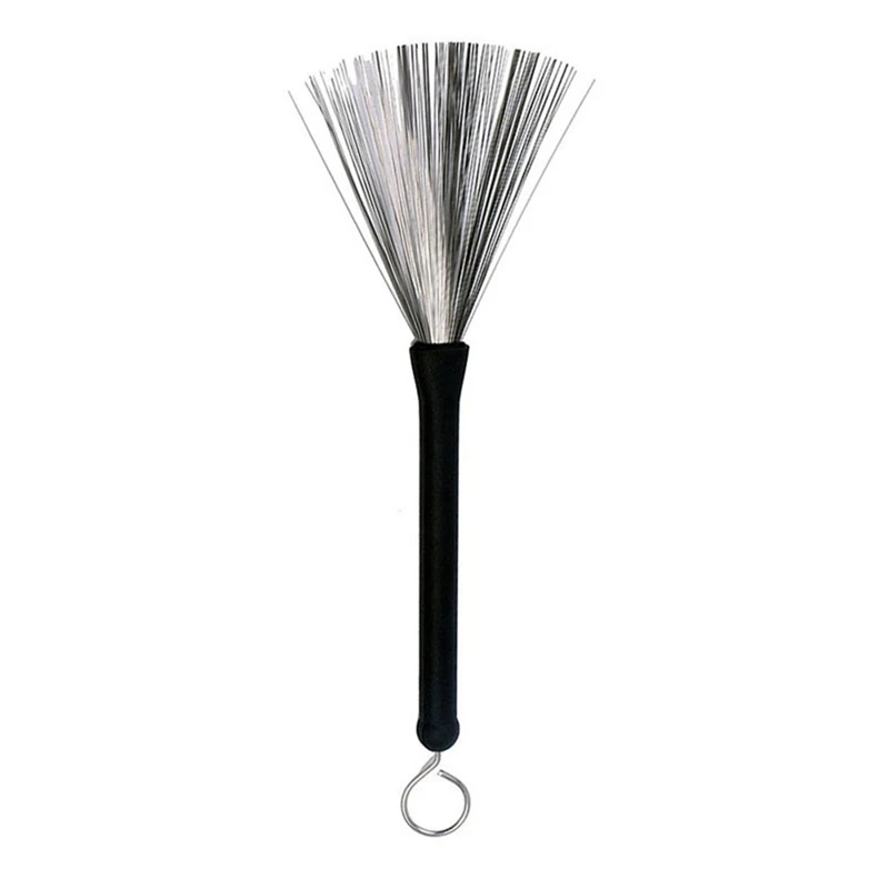 Stick Steel Wire 32Cm Cleaning Brushes Retractable Jazz Drum Brushes For Jazz Rock Music Lover