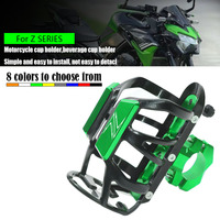 For Z250 Z300 Z400 Z500 Z650 Z750 Z800 Z900/RS Z1000/SX ER-6N Z H2 Motorcycle Beverage Water Bottle Cage Drink Cup Holder Mount
