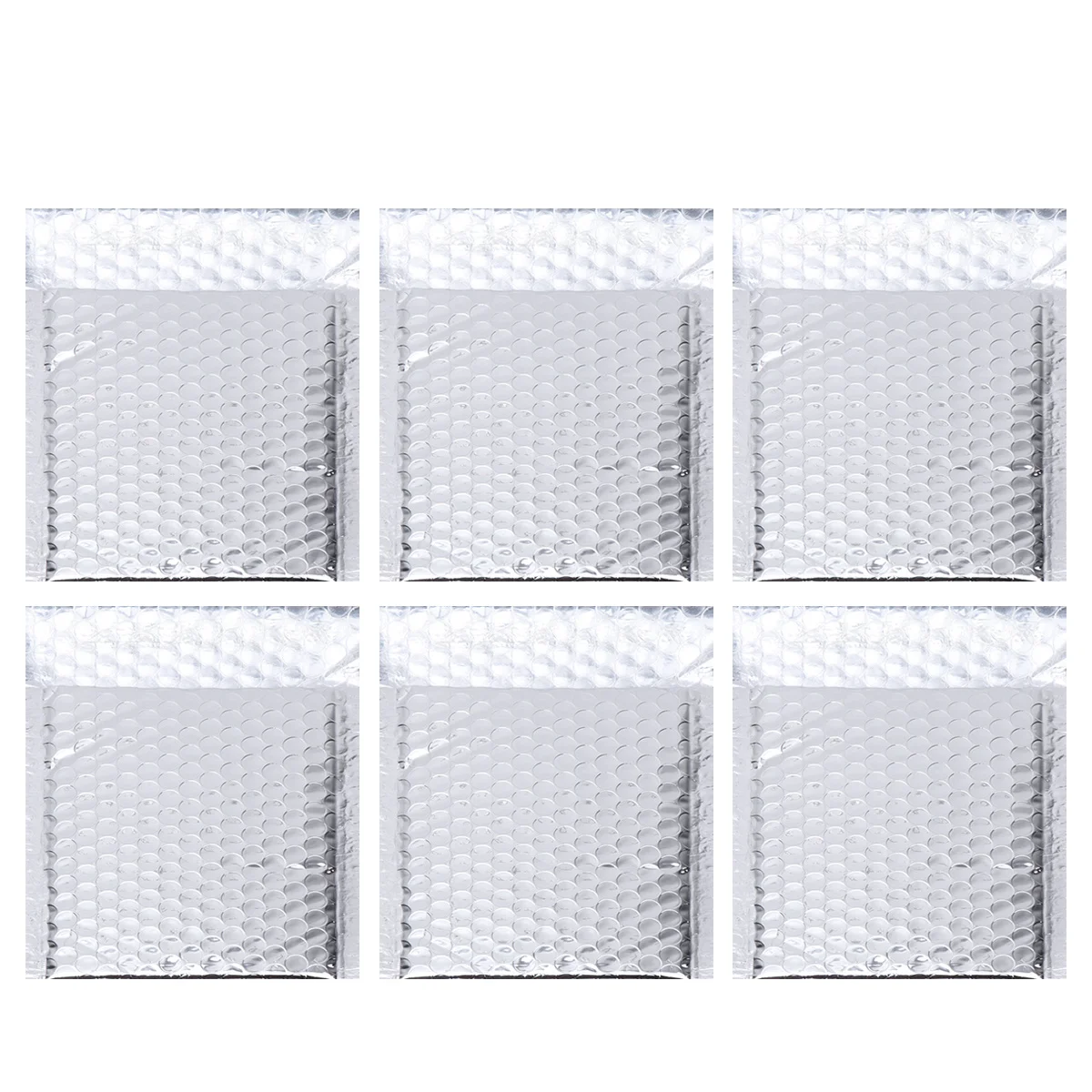 28Pcs Silver Bubble Envelope Bag Pet Aluminum Film Shockproof Waterproof Packaging Logistics Pouch for Mailing Books