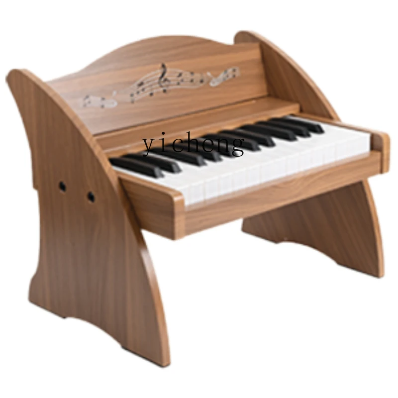 

Tqh Wooden Multifunctional Children's Little Piano Pattern Toy Electronic Organ Beginner Birthday Children's Day Gift