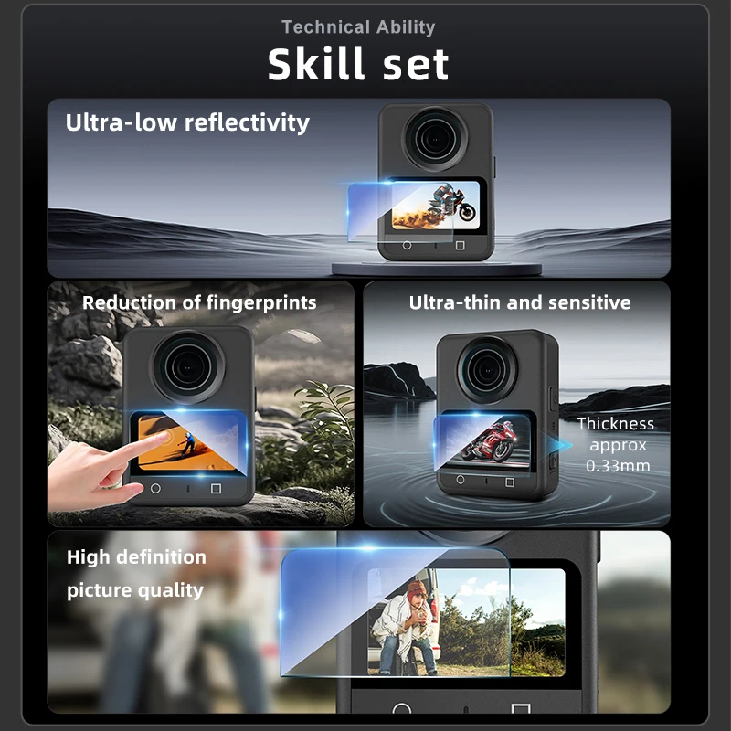 Tempered Glass for DJI OSMO 360 Screen Protector for DJI OSMO 360 Action Camera  Anti-scratch Film Glass Accessories