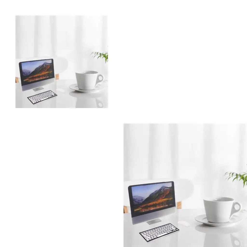 L43A 1/12 Mini Dollhouse Miniature Accessories Computer Mouse Keyboard Model Living Room Furniture