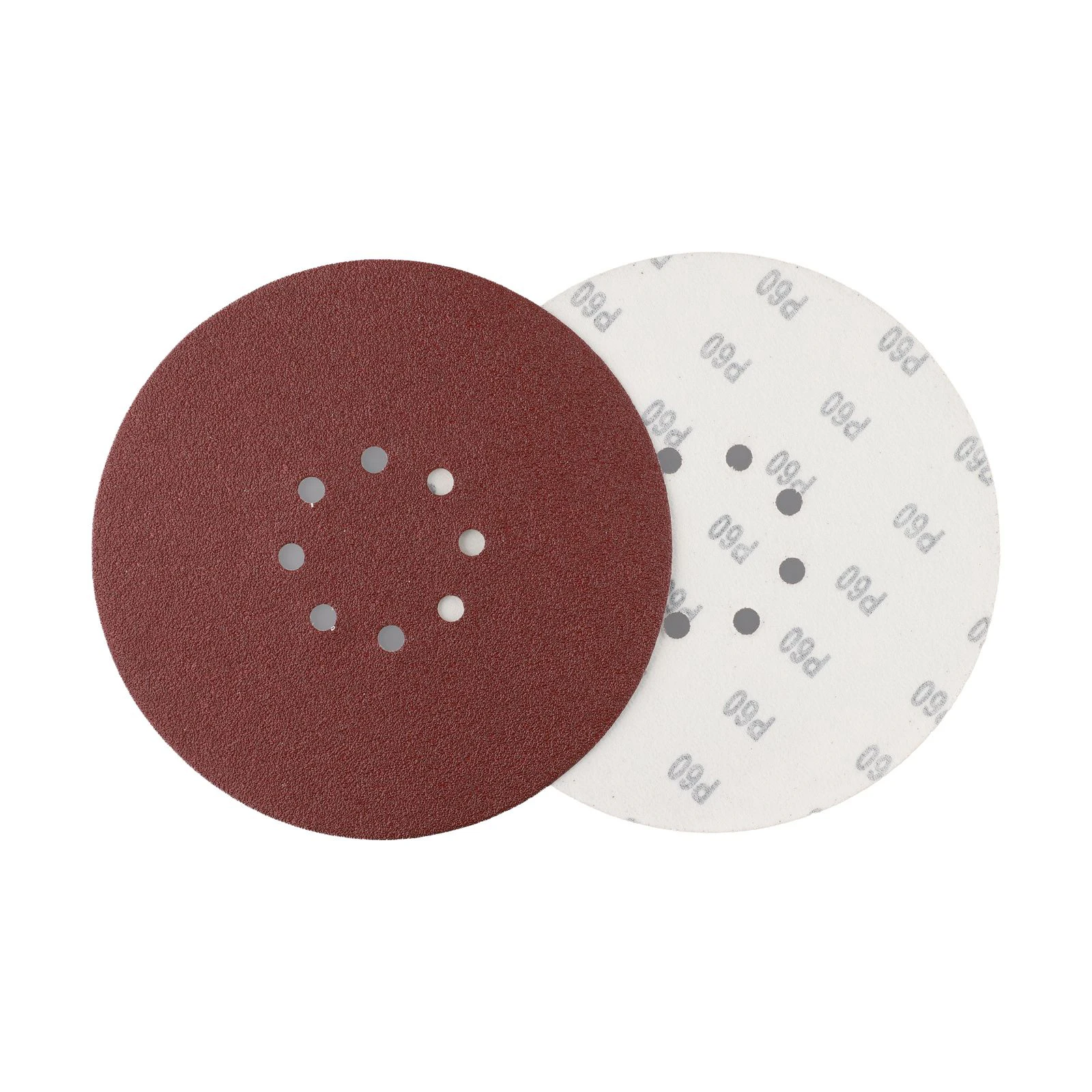 9 pollici 8 fori sabbia rossa 225mm carta vetrata a disco con supporto in velluto autoadesiva floccaggio strumento di lucidatura domestica accessori di ricambio