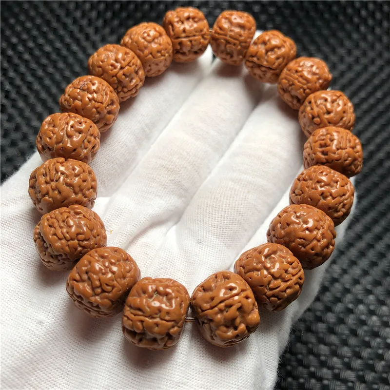 

Factory Supply Dragon Scale Texture Rudraksha Bracelet Tibetan Five Faces Dragon Scale Big Strawberry King Kong Barrel Shaped Be