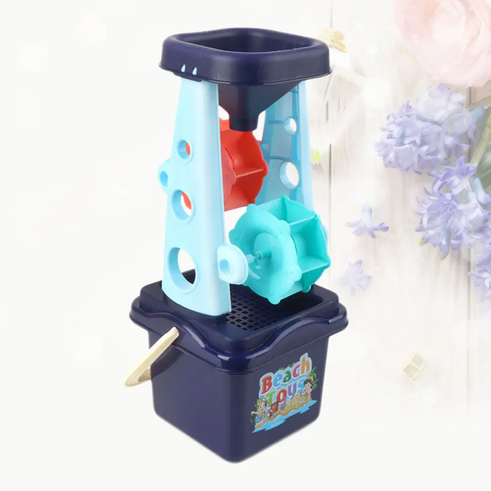 Ensemble de pelle et seau de plage en ABS, sûr, durable, pour enfants, jeu en plein air, bleu, petit, léger, cadeau créatif, ensemble de jouets de plage