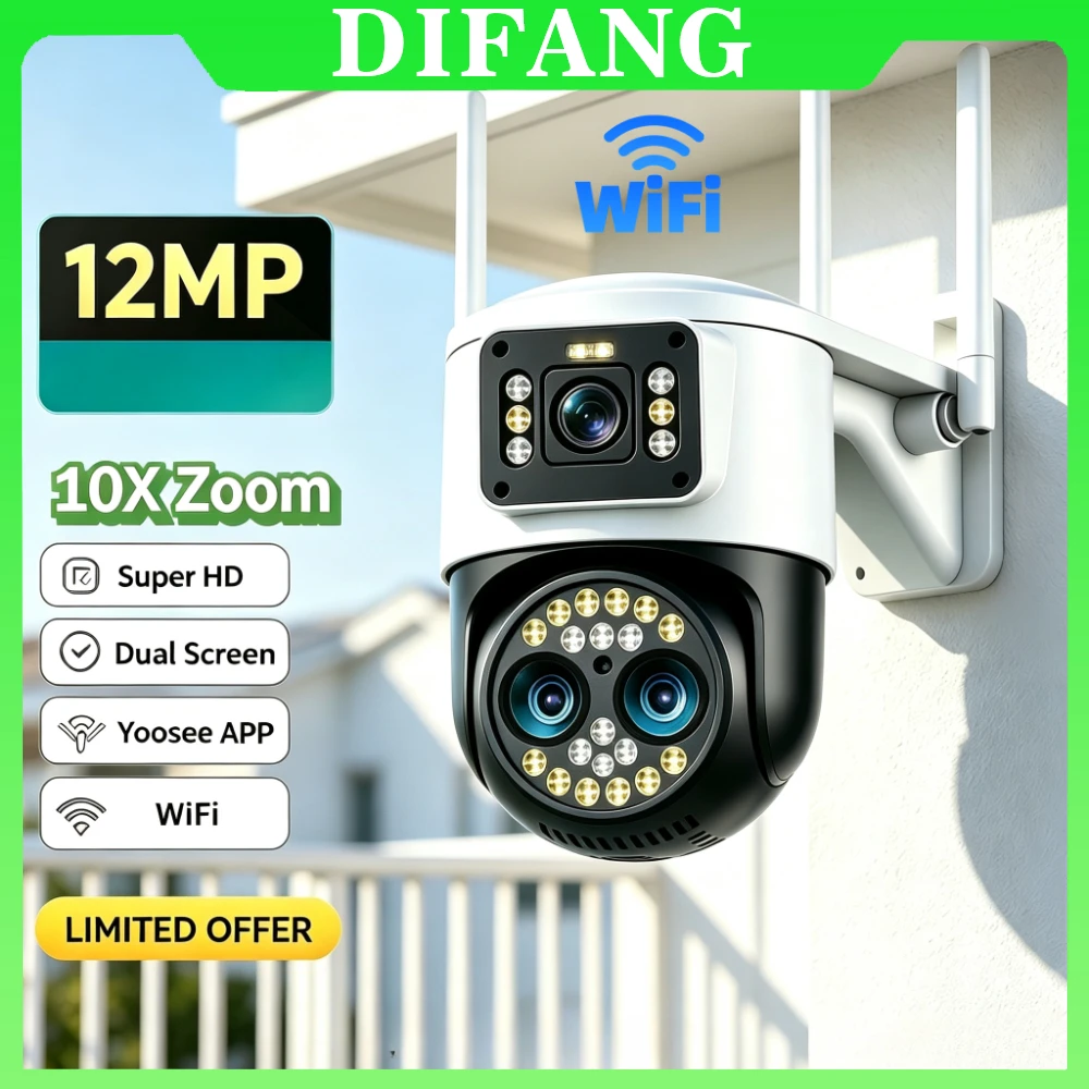 Yoosee  WiFi Outdoor PTZ IP Security Camera 10X Digital Zoom Home Surveillance Camera