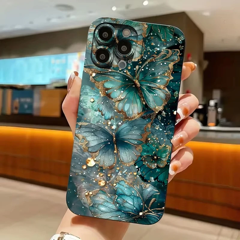 حافظة لهاتف آيفون 16 14 13 12 11 15 Pro Max 16E Mini 7 8 Plus XS XR X SE غطاء غير لامع مقاوم للصدمات #6