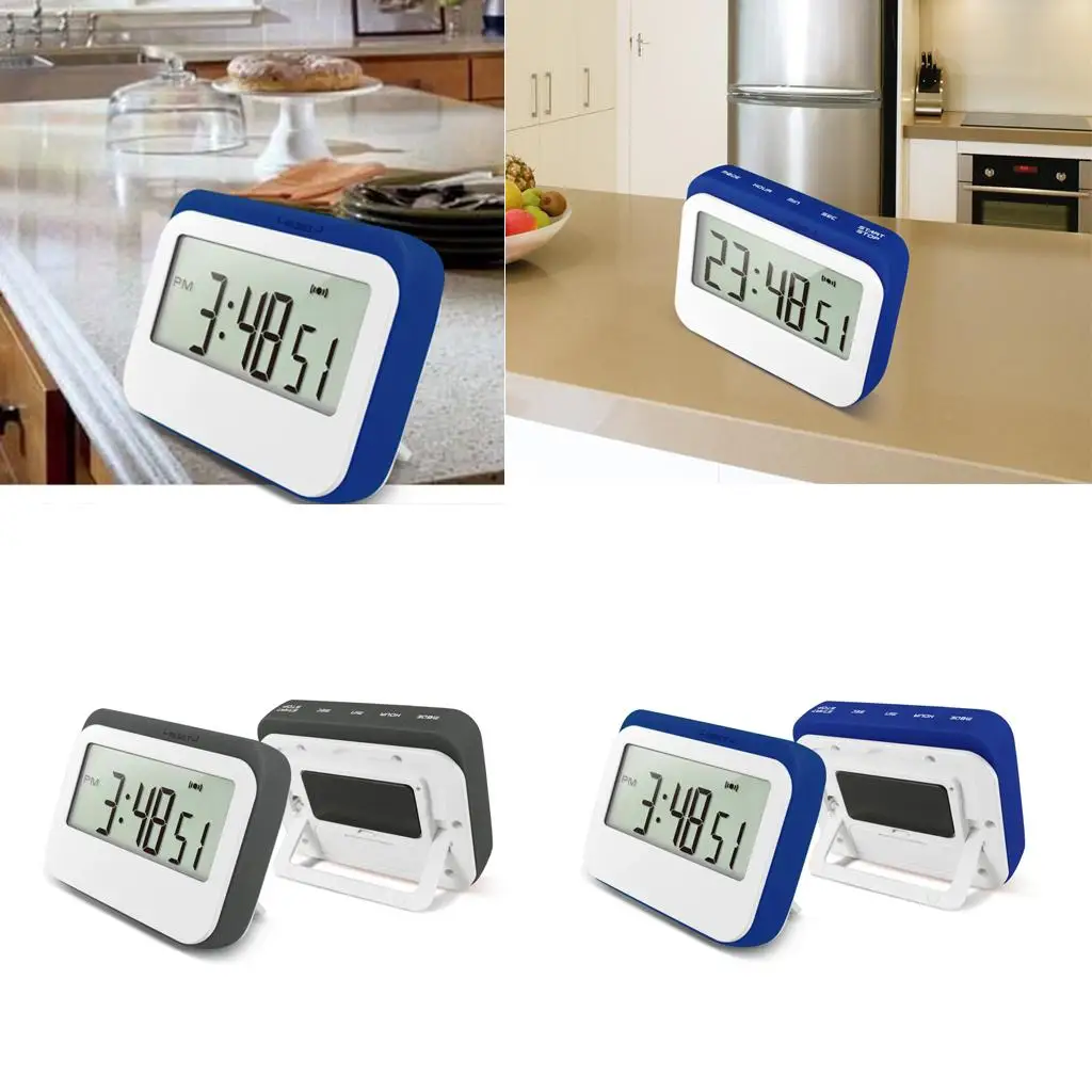 Kitchen Alarm Reminder Silicone Ultra Timer with Loud Sound Magnetic Count-down Clock for Kitchen Use