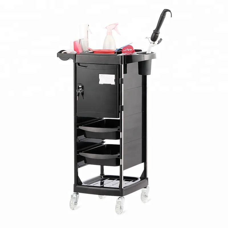 New beauty salon hair products barber shop tool cabinet trolley rack storage cabinet hair salon tool shelf