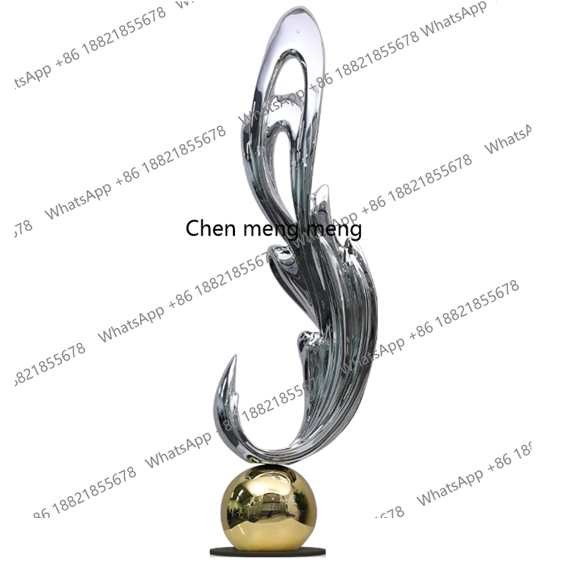 Modern light luxury living room entrance ornaments, high-end hotel lobby alcove art sculptures