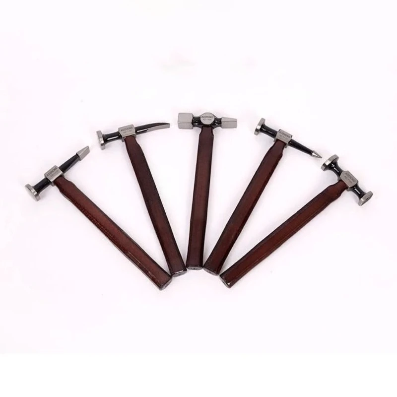 High Carbon Steel Sheet Metal Hammer Walnut Handle Auto Repair Home Improvement Tool Hammers Multifunctional Hand Tools
