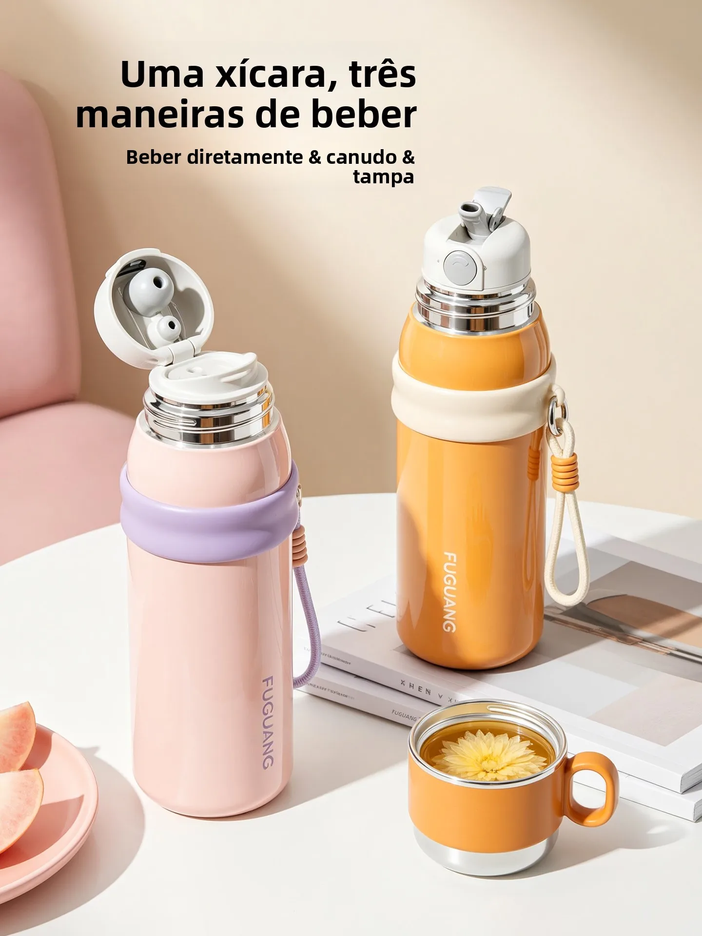 fuguo-stainless-steel-insulated-water-bottle-straw-cup-portable-large-capacity-for-students-anti-leakage-thermal-cup-mug