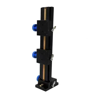 Manual fine-tuning precision Y-axis  slot sliding table CCD LWZ60 rack and pinion long stroke  slot
