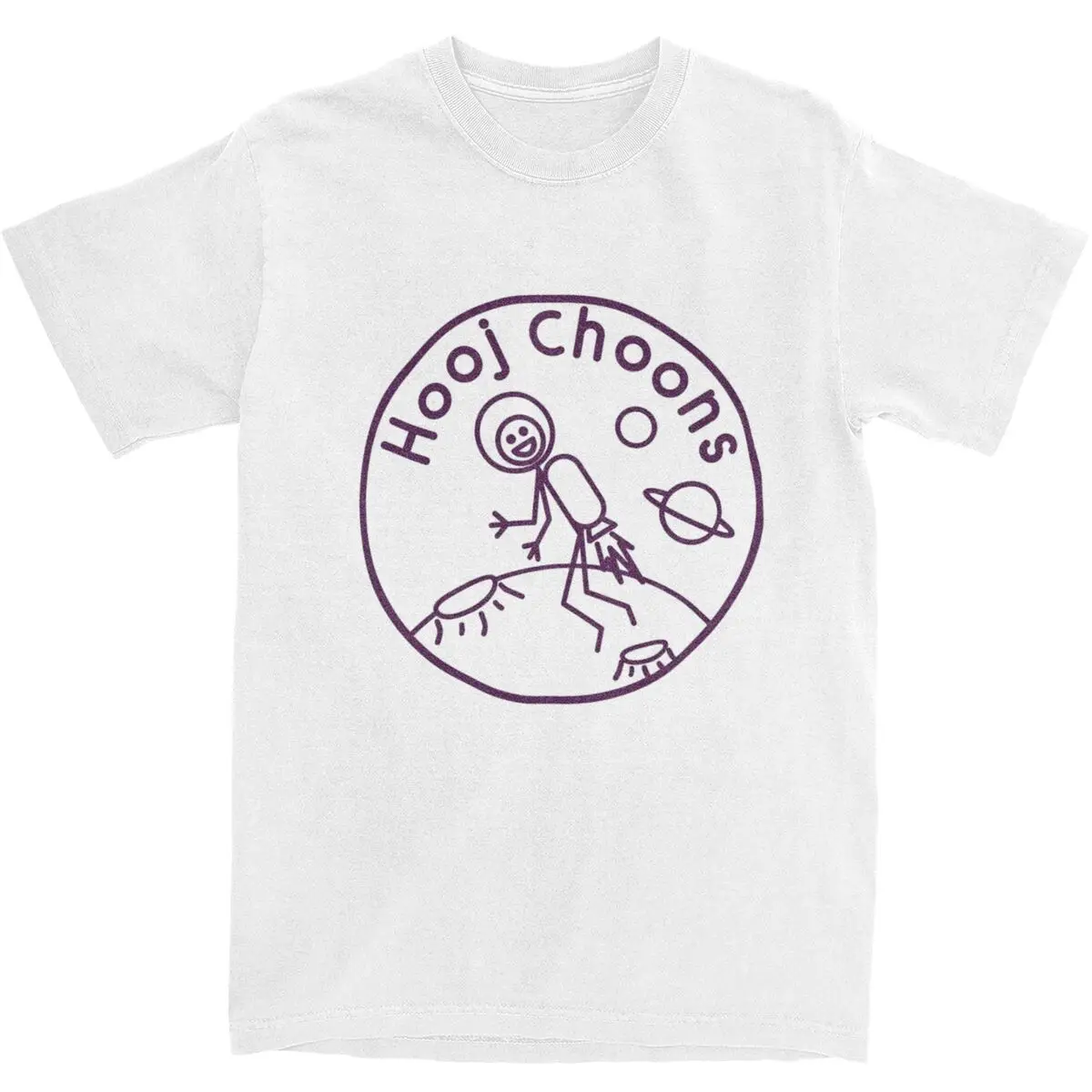 

Hooj Choons Space Manoeuvres T-Shirt Summer Purple Stage T Shirts Pure Cotton Tee Shirt For Men Short-Sleeve Print Clothing