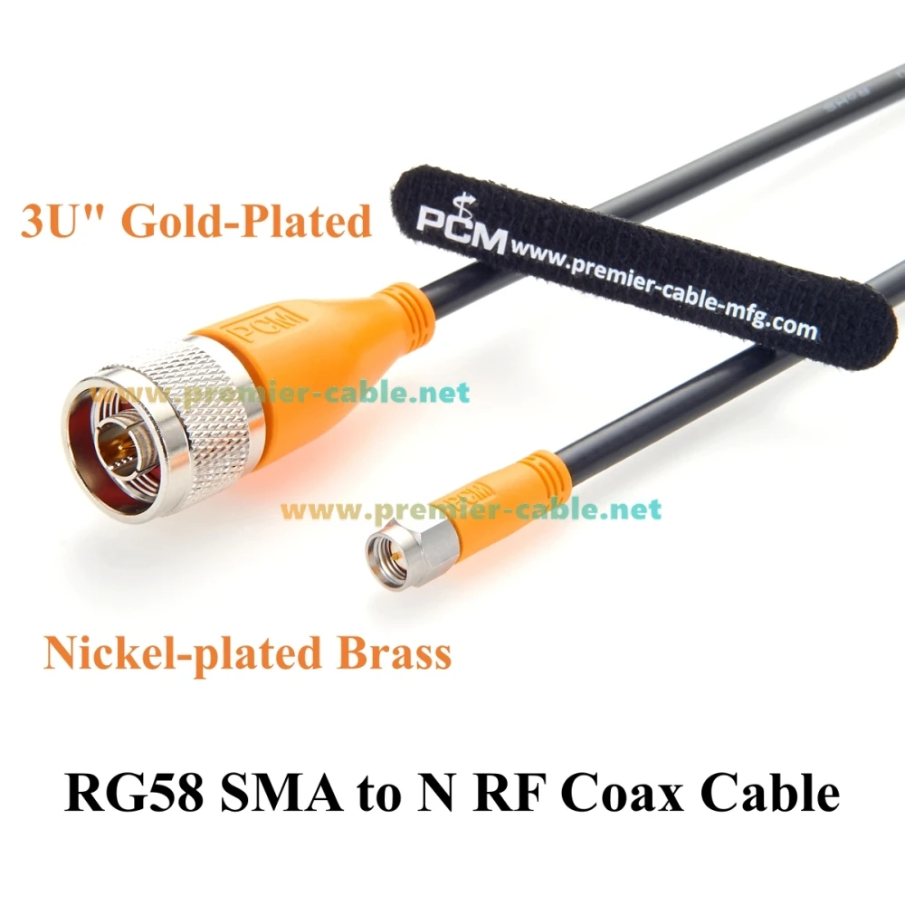 SMA-Stecker auf N-Stecker Kabel RG58 50 Ohm Verlustarmes N-zu-SMA HF-Koaxialkabel für Antenne, WLAN, 4G/5G LTE, GPS-Empfänger, Amateurfunk – Detail 4