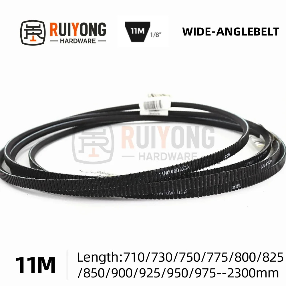 

11M Wide-angle belt 710/730/750/775/800/825/850/900/925-2300mm For Harbor Freight Lathe Drive Belt Transmission Triangle Belt