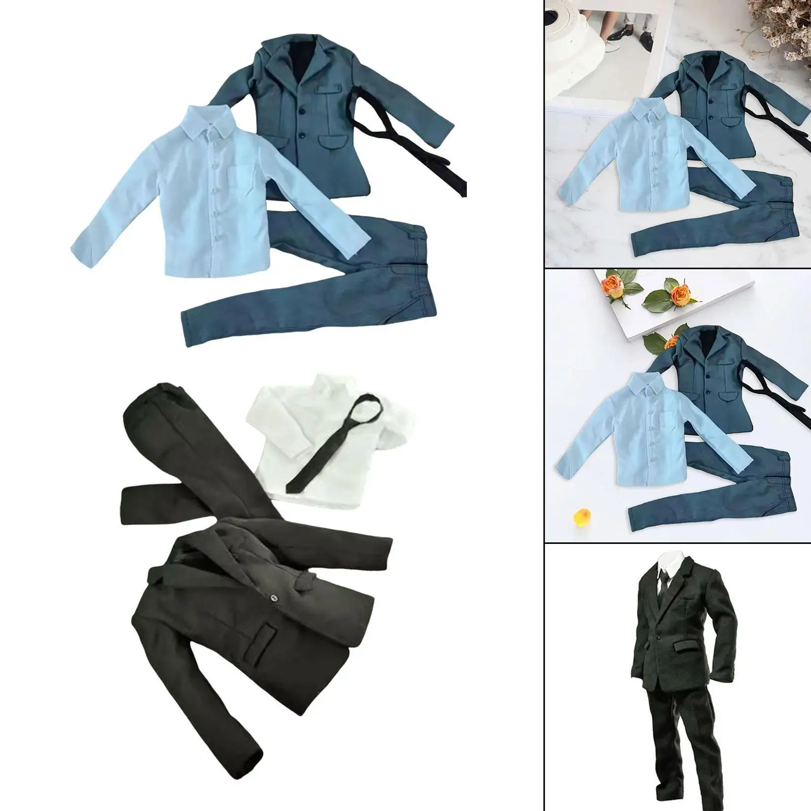 1/6 Male Figure Clothes, Male Figure Outfit, Coat Shirt Pants Costume ,