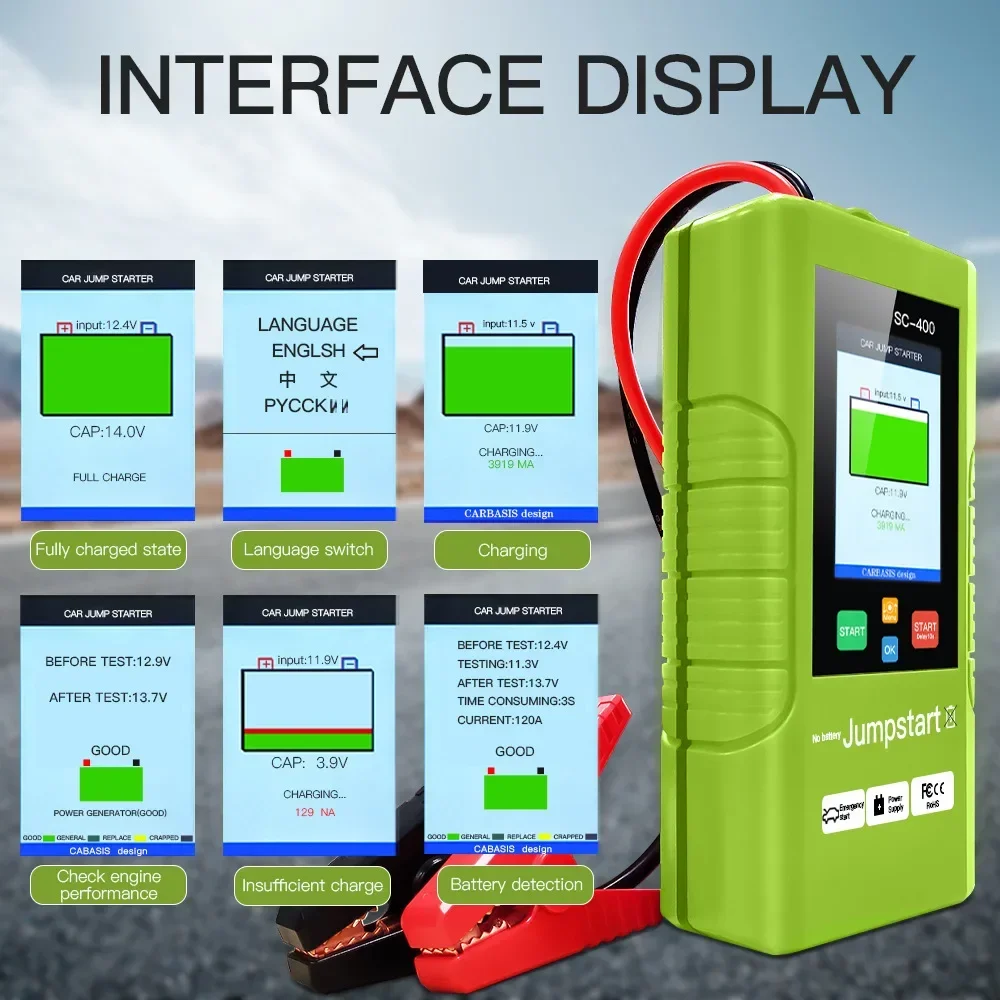 

Durable Obd Car Battery Failure Emergency Start Power Supp 12V Large Capacitor Multi-function Igniter