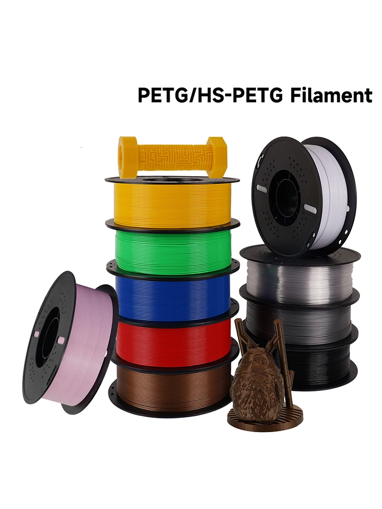 Filament KINGROON PETG 1.75mm High Speed PETG do drukarek 3D, wielokolorowy, 5/10KG, o wysokiej przepuszczalności, precyzyjnie nawinięty filament do drukarek 3D — zdjęcie produktu 7