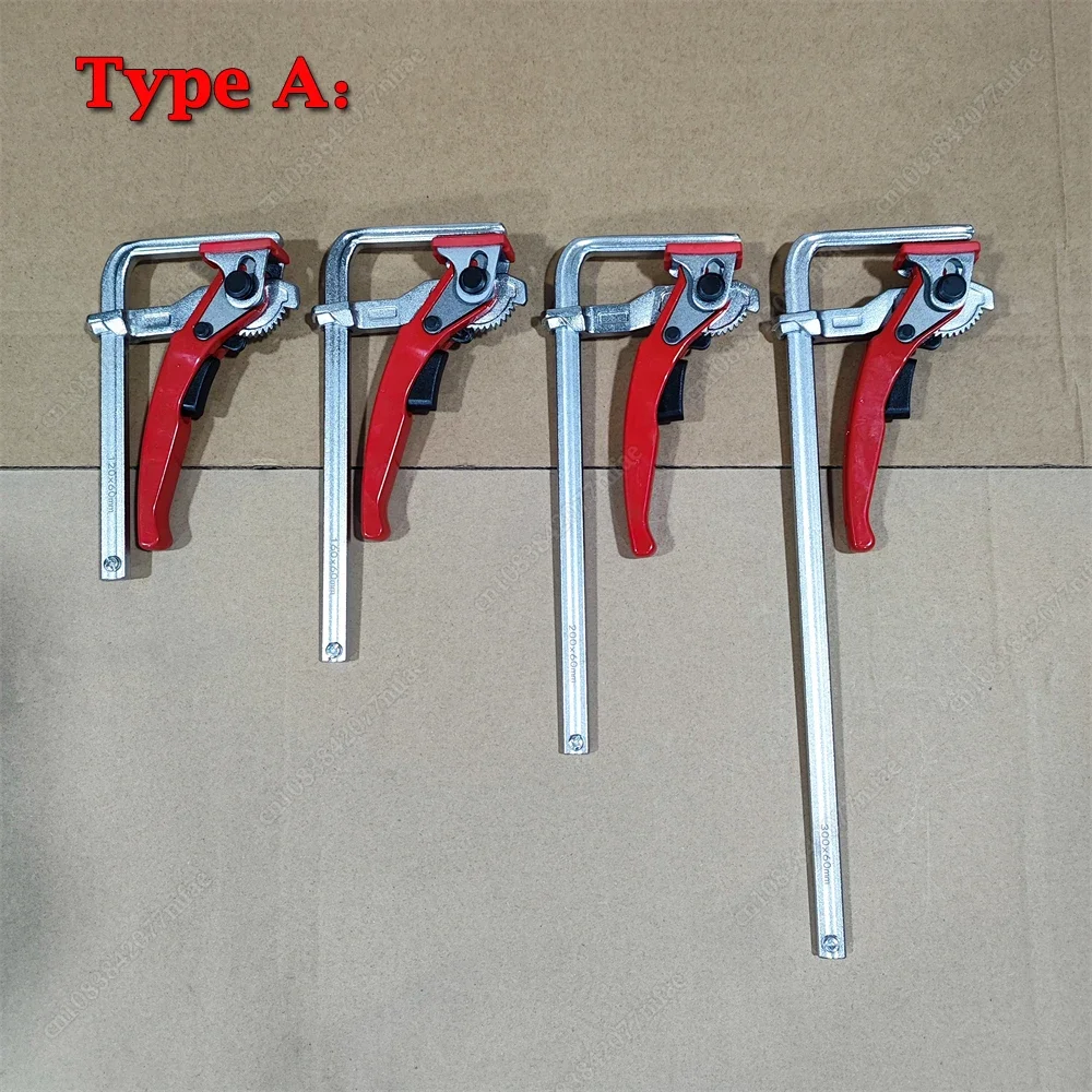 Woodworking Quick Guide Rail Clamp 7 Different Sizes F Clamp MFT Clamp for MFT and Guide Rail System Hand Tool Woodworking DIY