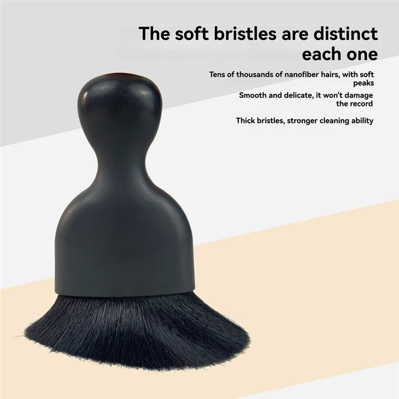 Y45A-Record Waterproof Cleaning Clip LP Vinyl Record Cleaner Clamp Cleaning Set Vinyl Record Label Saver Protector White