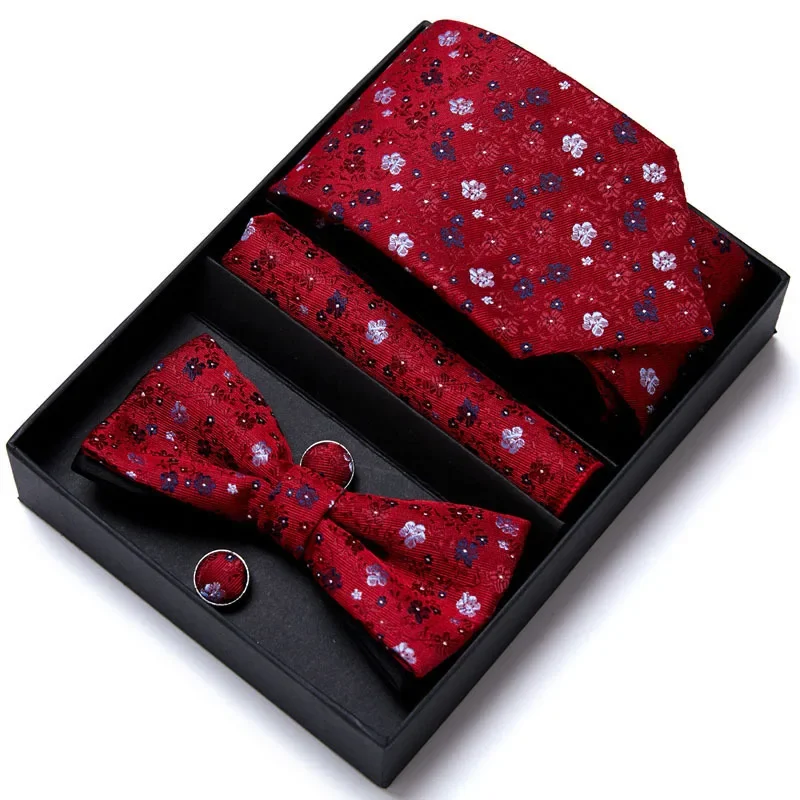 Mannen Stropdas Bowtie Pak Geschenkdoos 6 Stuk Pak Groep Tie Jaarvergadering Huwelijksviering Festival Pak Wedding tie