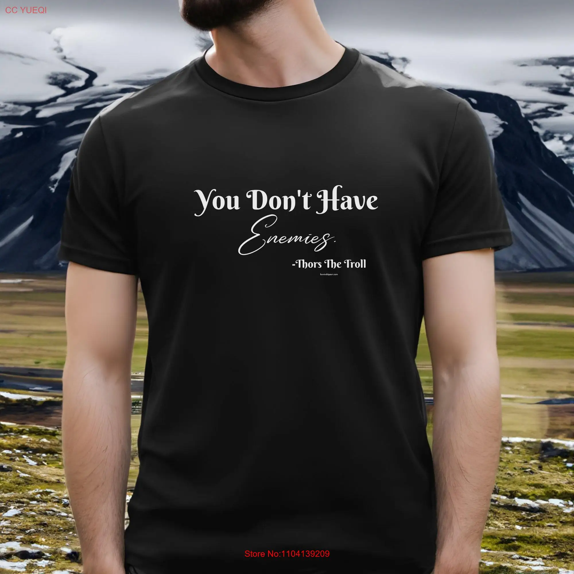 Anime T Shirt Vinland Saga Birthday You Don't Have Enemies Thors The Troll Thorfinn long or short sleeves