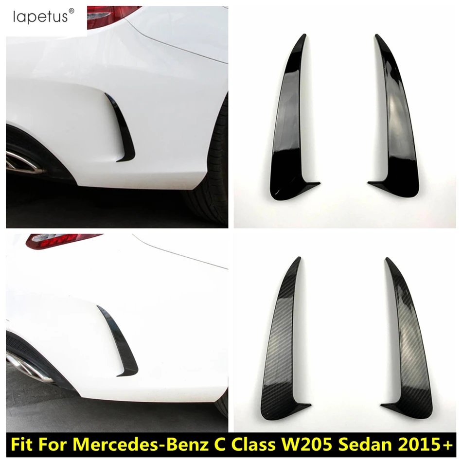 

Car Rear Bumper Spoiler Air Vent Fender Cover Trim For Mercedes-Benz C Class W205 Sedan 2015 - 2020 Black Accessories Exterior