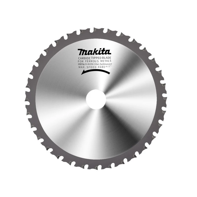 Makita B-46296 Metal Saw Cutting Blade Alloy Saw Blade Diameter 150mm Aperture 20mm 32 Teeth