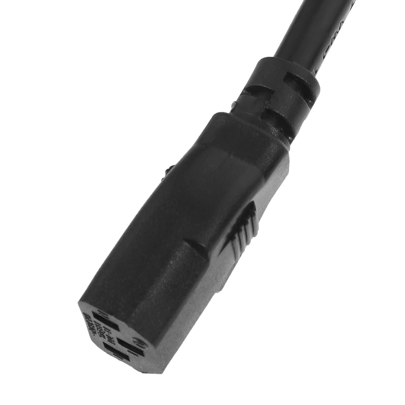 3-Core 3-Prong Power Cord Replacement Us Plug Flat Profile Extension Cord for Low Power Appliances Lamp Cable