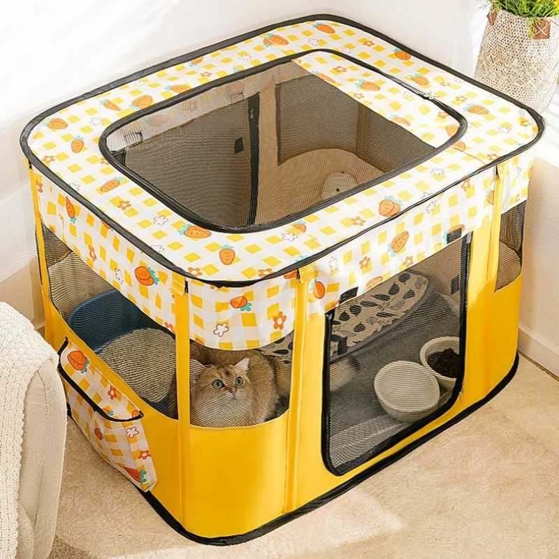 

Cat House Kitten Cushion Sweet Cat Bed Basket Cozy Tent Folding Tent for Puppies and Kittens In Delivery Room Cat House Playpen