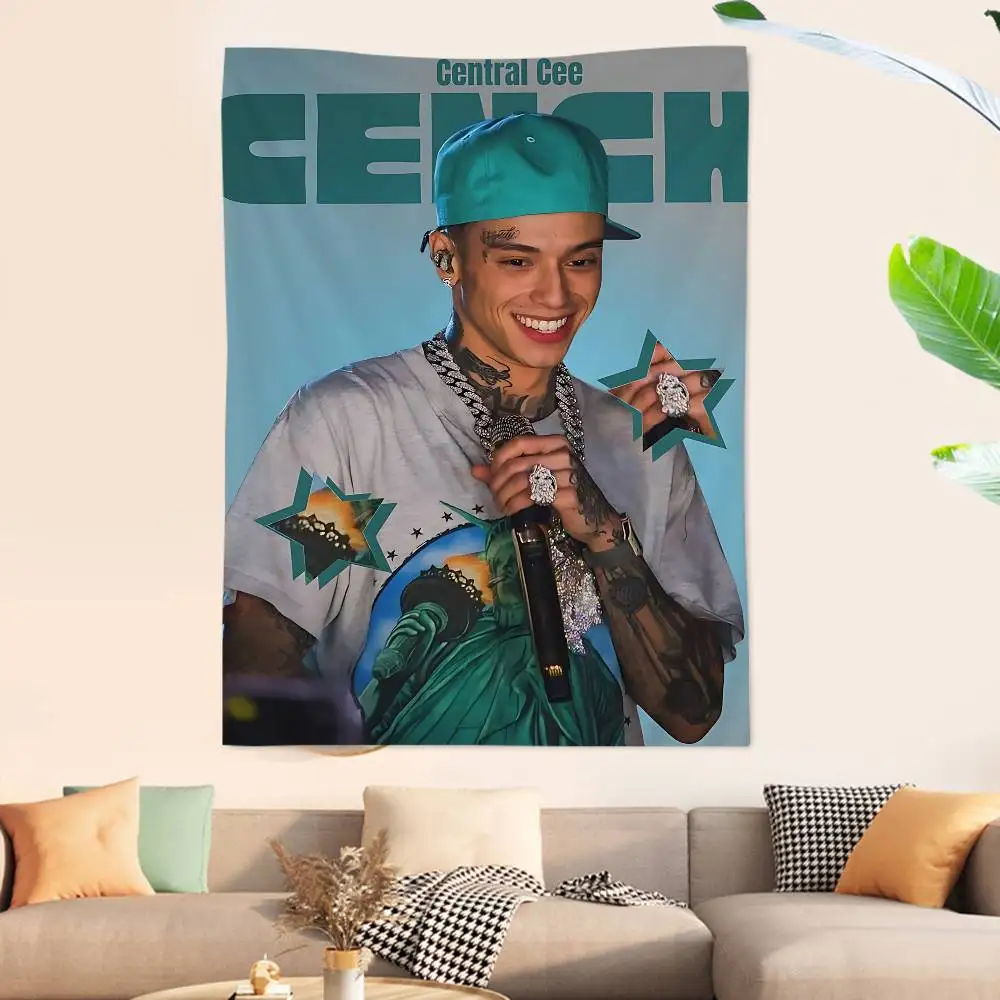 Hip hop rap C-Central Cee Singer Chart Tapestry Art Science Fiction Room Home Decor Cheap Hippie Wall Hanging