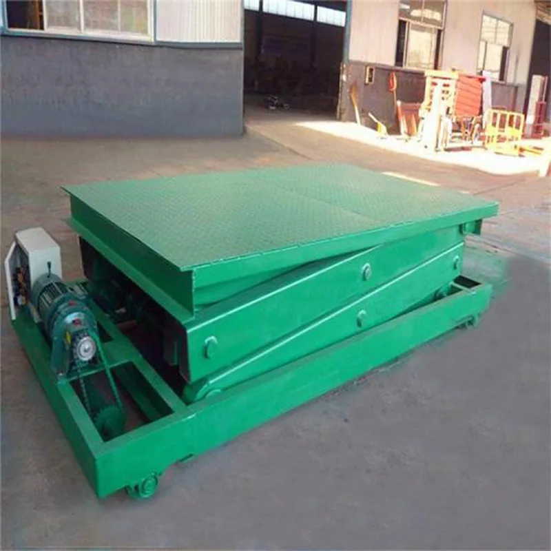 Track walking hydraulic freight elevator lifting platform, track type large lifting platform