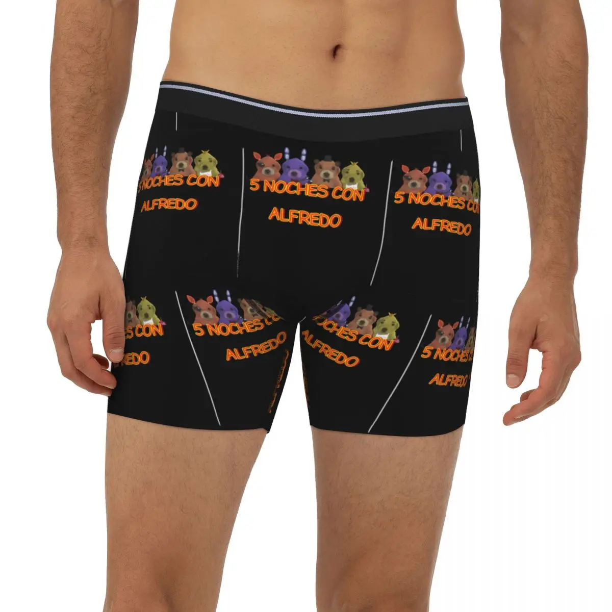 

Длинные трусы-боксеры Noche Con Alfredo 5, короткие мужские трусы, удобное нижнее белье для мужчин, подарки бойфренду