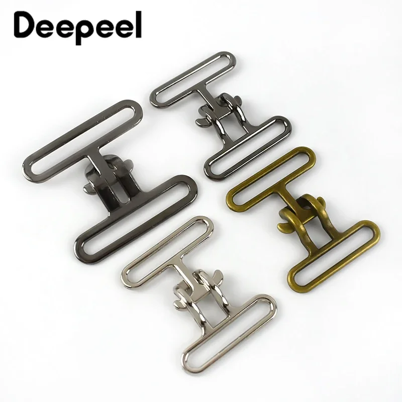 2pcs Deepeel 20-50mm Metal Belt Buckles Windbreaker Hasp Hook DIY Bag Webbing Buckle Outdoor Belts Clasp Hardware Accessories