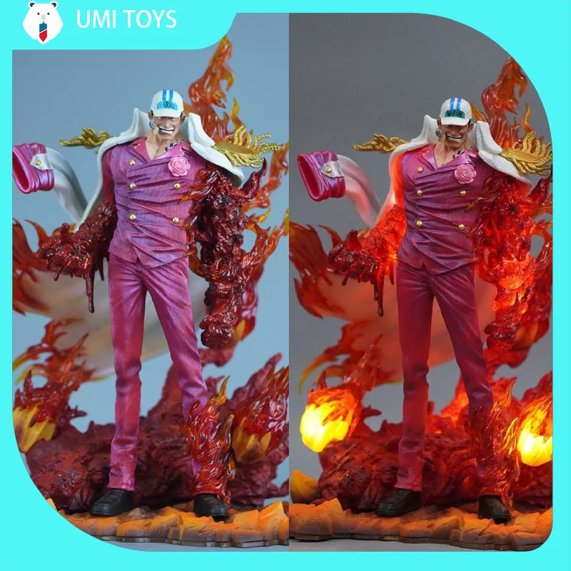 

Фигурка Саказуки из аниме One Piece, 34 см, «Три адмиралы», с подсветкой, статуэтка, модель, коллекционная фигурка, украшение, игрушка, подарок