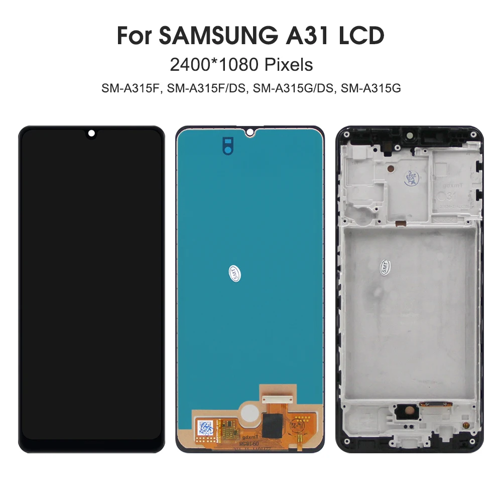 A31 6.4\'\'For Samsung Tested A315 A315F A315G/DS A315G A315N LCD Display Touch Screen Digitizer Assembly Replacement