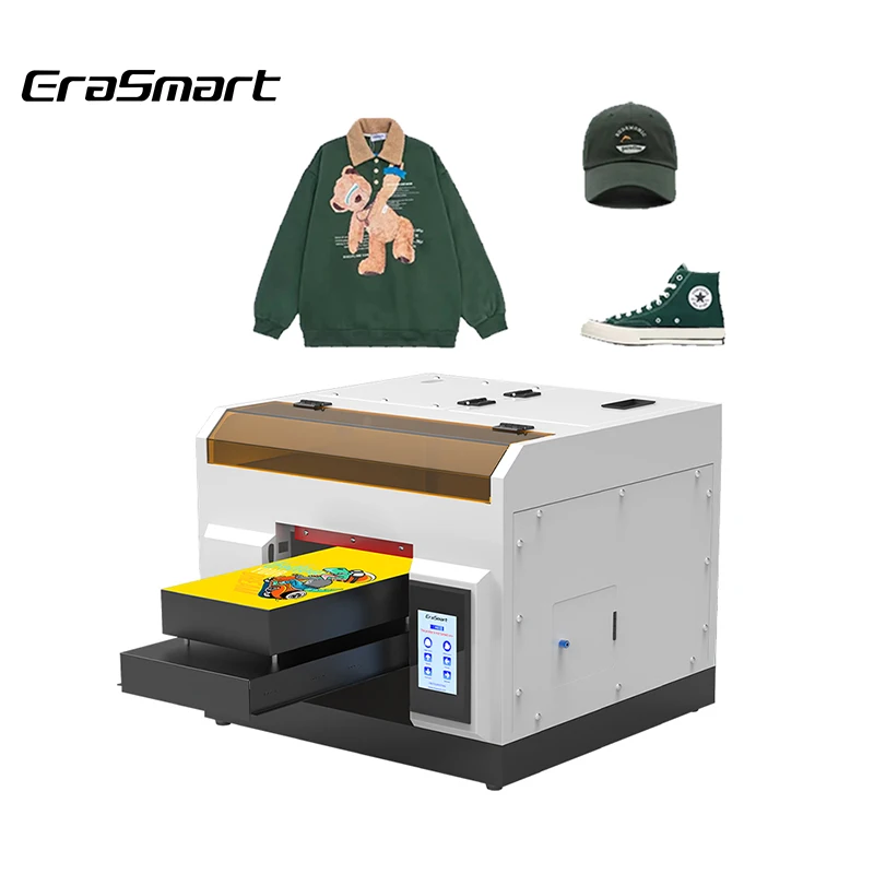 Erasmart Made in China A3 DTG 1390 head Printer, Professional Manufacturer Fabric Textile Printing Machine