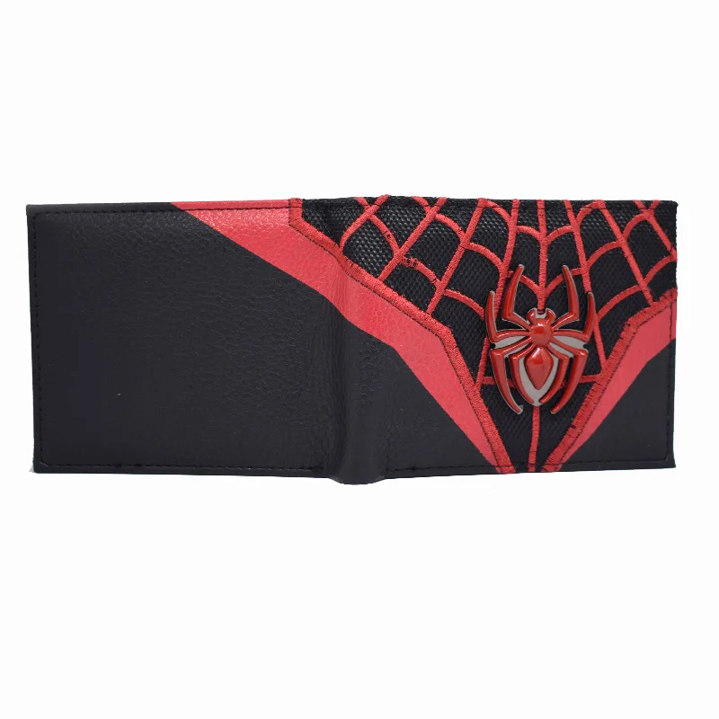 Comics Marvel Short Wallet Cartoon Spider Man Purse Zipper Pocket TOYS Gift