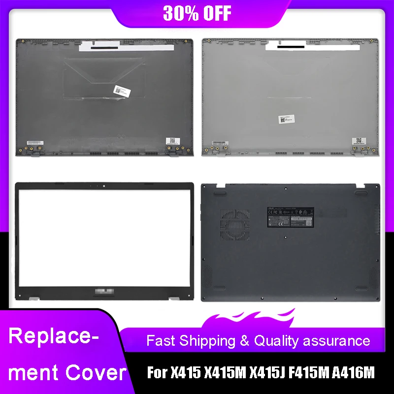 New Laptop LCD Back Cover For Asus X415 X415M X415J F415M A416M Front Bezel  Bottom Base Case Rear Lid Grey Silver A B D Shell