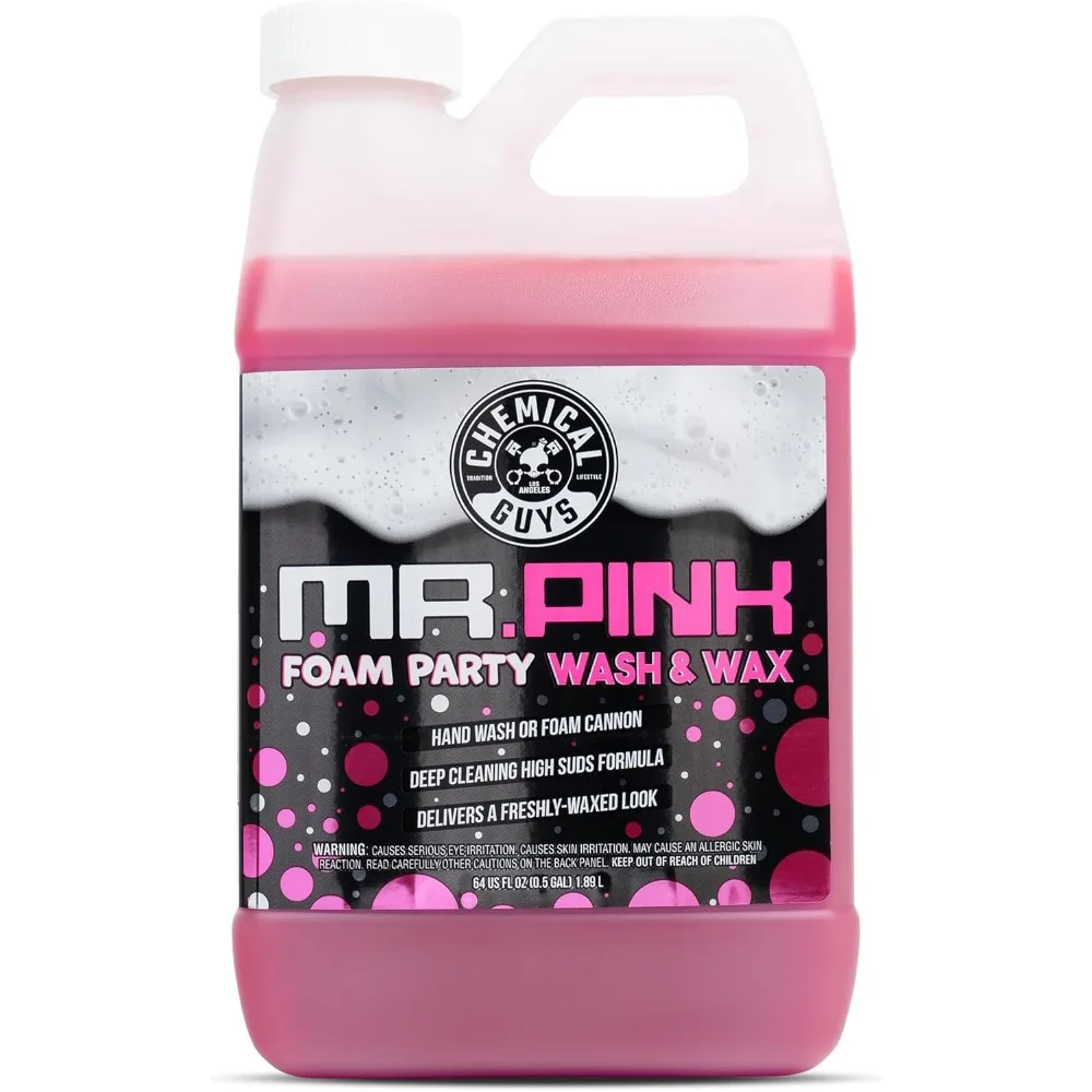 

High Foaming Wash and Wax Car Soap Tangerine Scent Safe for Paint Clear Coat Trucks SUVs RVs