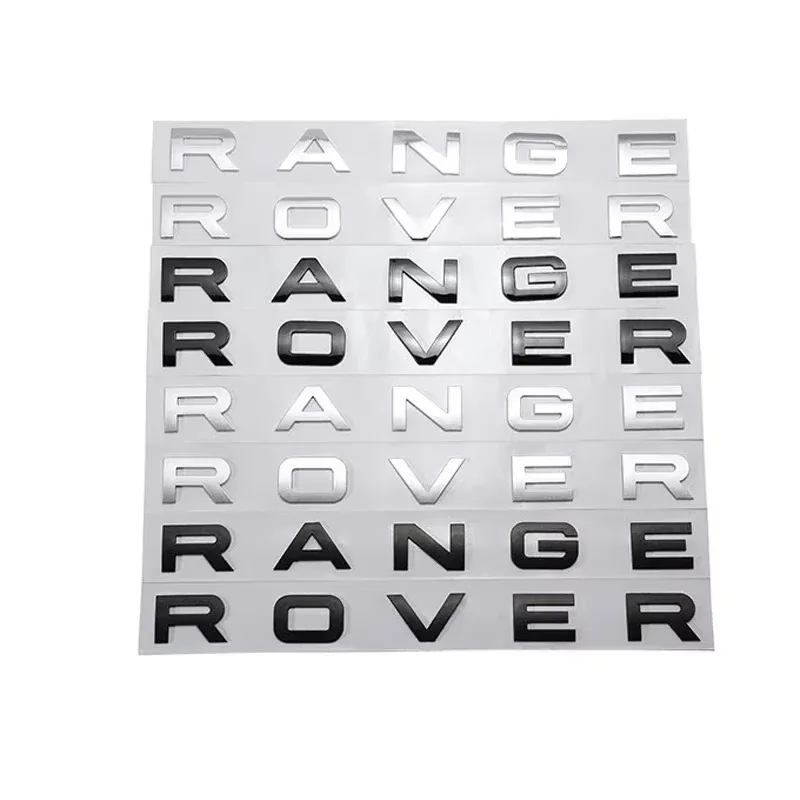 2025 NEW! →3D Letter Car Hood Bonnet Cover Emblem For Land Rover Range Rover Velar Sport Discovery 2 3 4 Defender Front Sticker