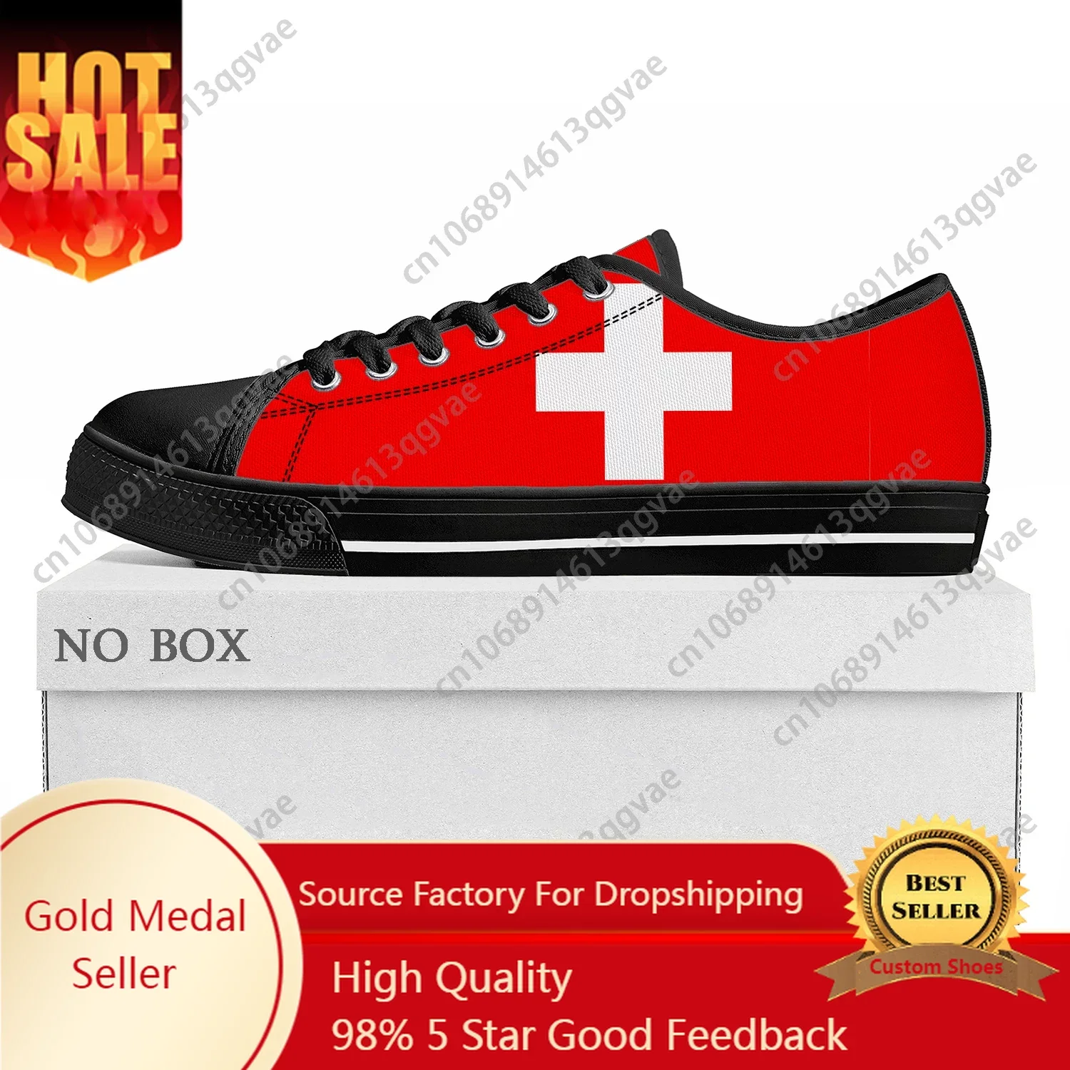 

Swiss Flag Low Top High Quality Sneakers Mens Womens Teenager Canvas Sneaker Switzerland Prode Casual Couple Shoes Custom Shoe