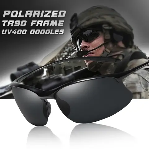 2024 탑 초경량 TR90 편광 선글라스 안티 uv 운전 남성 그늘 남성 군사 태양 안경 안경 고글 Gafas De Sol
