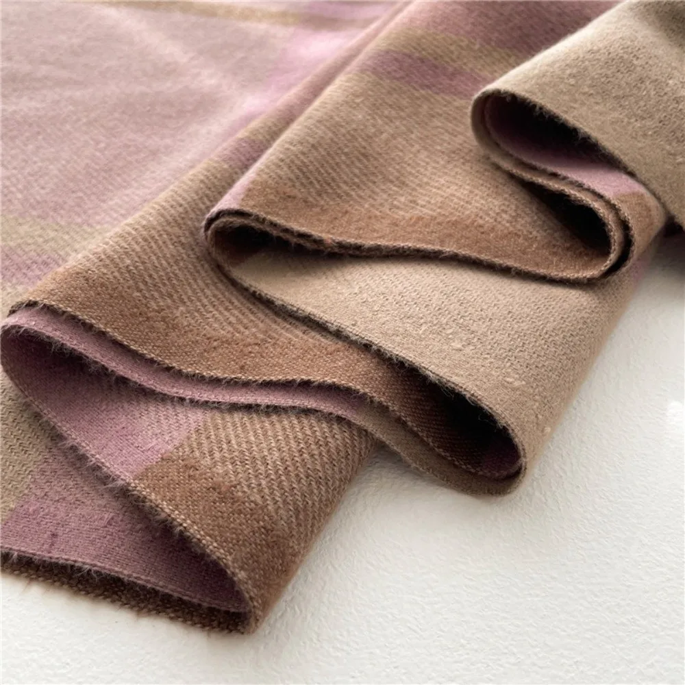 Casual Windproof Plaid Scarf Keep Warm Thick Imitation Cashmere Shawl Tassel Long Shawl Wrap Apparel Accessories