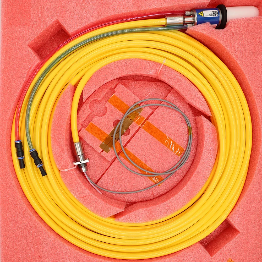 DMK low price high quality  Optical Fiber Yellow Cable For IPG Raycus MAX JPT Reci Customized QBH QD Fiber Laser Cable