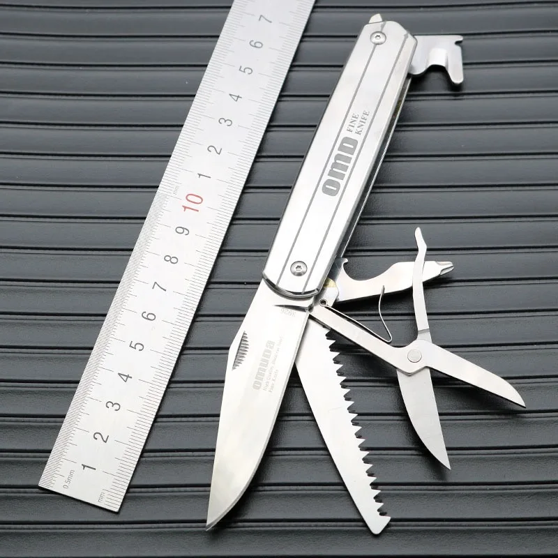 Multi-Tool Folding Knife Camping Equipment Outdoor Nature Hike Self-Defense Tactical Survival Portable Repair And Maintenance